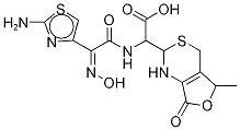2(R)-2-[(Z)-2-(氨基噻唑-4-基)-2-(羥基亞胺)乙酰氨基)]-2-[(2RS,5RS)-5-甲基-7-氧代-2,4,5,7-四氫-1H-呋喃并[3,4-d][1,3]噻嗪-2-基]乙酸結(jié)構(gòu)式_178422-45-2結(jié)構(gòu)式