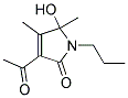 (9ci)-3-乙?；?1,5-二氫-5-羥基-4,5-二甲基-1-丙基-2H-吡咯-2-酮結構式_186379-46-4結構式