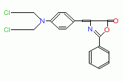 4-(4-(雙-(2-氯乙基)氨基)亞芐基-2-苯基-噁唑烷-5-酮結(jié)構(gòu)式_18776-75-5結(jié)構(gòu)式
