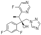 （R*,S*）-α-(2,4-二氟苯基)-5-氟-β-甲基-α-(1H-1,2,4-三唑-1-甲基)-4-嘧啶乙醇結(jié)構(gòu)式_188416-29-7結(jié)構(gòu)式
