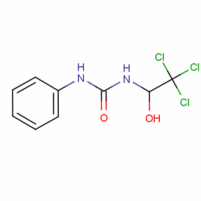 N-苯基-N-(2,2,2-三氯-1-羥基乙基)-脲結(jié)構(gòu)式_19177-72-1結(jié)構(gòu)式