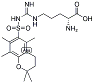 (E)-N<sup>5</sup>-(氨基{[(2,2,5,7,8-五甲基-3,4-二氫-2H-苯并吡喃-6-基)磺?；鵠氨基}亞甲基)-D-鳥氨酸結(jié)構(gòu)式_191869-60-0結(jié)構(gòu)式
