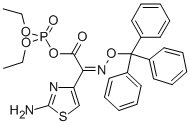 O,o-二乙基磷?；?z)-2-(2-氨基噻唑-4-基)-2-三苯甲游基氧基亞氨基乙酸酯結(jié)構(gòu)式_193402-47-0結(jié)構(gòu)式