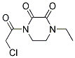 2,3-Piperazinedione, 1-(chloroacetyl)-4-ethyl-(9ci) Structure,199387-10-5Structure