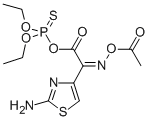 O,o-二乙基硫代磷酰-(z)-2-(2-氨基噻唑-4-基)-2-乙?；趸鶃啺被宜狨ソY(jié)構(gòu)式_200815-01-6結(jié)構(gòu)式