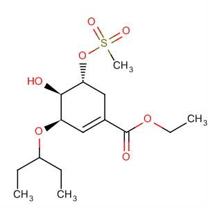 (3R,4r,5r)-3-(1-乙基丙氧基)-4-羥基-5-[(甲基磺酰基)氧基]-1-環(huán)己烯-1-羧酸乙酯結(jié)構(gòu)式_204254-92-2結(jié)構(gòu)式