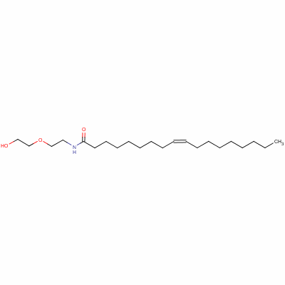 (Z)-N-[2-(2-羥基乙氧基)乙基]-9-十八碳烯酰胺結(jié)構(gòu)式_20429-33-8結(jié)構(gòu)式