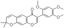 2’,4’,5’-三甲氧基-2’’,2’’-二甲基吡喃并[5’’,6’’:6,7]異黃酮結(jié)構(gòu)式_211799-56-3結(jié)構(gòu)式