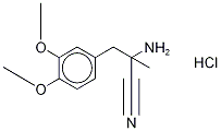rac α-氨基-3,4-二甲氧基-α-甲基苯丙腈鹽酸鹽結(jié)構(gòu)式_2544-12-9結(jié)構(gòu)式