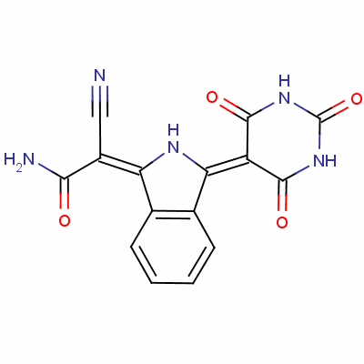 2-氰基-2-[2,3-二氫-3-(四氫-2,4,6-三氧代-5(2H)-嘧啶)-1H-異吲哚-1-基]乙酰胺結(jié)構(gòu)式_25621-88-9結(jié)構(gòu)式