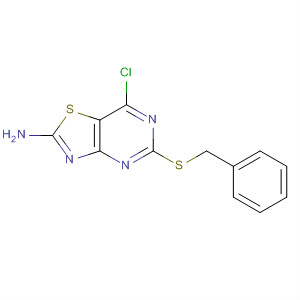 5-(芐基硫代)-7-氯[1,3]噻唑并[4,5-d]嘧啶-2-胺結(jié)構(gòu)式_259103-38-3結(jié)構(gòu)式