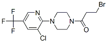 3-溴-1-(4-[3-氯-5-三氟甲基吡啶]哌嗪)丙烷-1-酮結(jié)構(gòu)式_260554-80-1結(jié)構(gòu)式