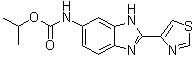 2-(噻唑-4-基)-3H-苯并[d]咪唑-5-氨基甲酸異丙酯結(jié)構(gòu)式_26097-80-3結(jié)構(gòu)式