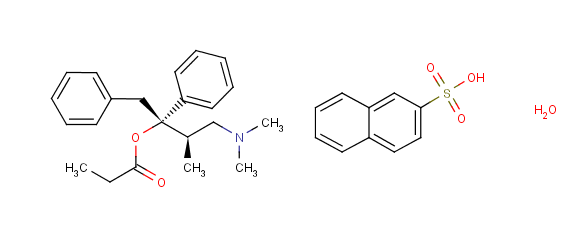 萘磺酸右丙氧芬結(jié)構(gòu)式_26570-10-5結(jié)構(gòu)式