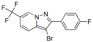 3-溴-2-(4-氟苯基)-6-三氟甲基吡唑并[1,5-a]吡啶結(jié)構(gòu)式_267235-95-0結(jié)構(gòu)式