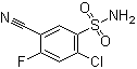 4-氯-2-氟-5-磺酰胺苯甲腈結(jié)構(gòu)式_27589-31-7結(jié)構(gòu)式