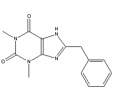 8-芐基茶堿結(jié)構(gòu)式_2879-15-4結(jié)構(gòu)式