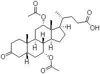 (5BETA,7ALPHA,12ALPHA)-7,12-雙(乙酰氧基)-3-酮基膽烷-24-酸結(jié)構(gòu)式_300386-87-2結(jié)構(gòu)式