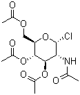 2-乙酰氨基-2-脫氧-alpha-d-吡喃葡萄糖氯化物 3,4,6-三乙酸酯結構式_3068-34-6結構式