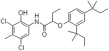 4,6-二氯-5-甲基-2-(2’,4’-二特戊基苯氧基異丁酰胺基)苯酚結(jié)構(gòu)式_31037-84-0結(jié)構(gòu)式