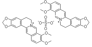 硫酸黃連素結(jié)構(gòu)式_316-41-6結(jié)構(gòu)式