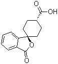 反式-3’-氧代-螺[環(huán)己基-1,1’(3’H)-異苯并呋喃]-4-羧酸結構式_328233-08-5結構式
