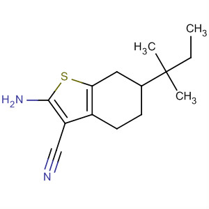 2-氨基-6-(1,1-二甲基丙基)-4,5,6,7-四氫-1-苯并噻吩-3-甲腈結(jié)構(gòu)式_329222-98-2結(jié)構(gòu)式