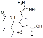 (1S,2R,3R,4R)-3-(1-乙酰氨基-2-乙基-丁基)-4-(二氨基亞甲基氨基)-2-羥基-環(huán)戊烷-1-羧酸結構式_330600-85-6結構式
