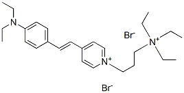 4-((E)-2-[4-(二乙基氨基)苯基]乙烯基)-1-[3-(三乙基氨基)丙基]二溴化吡啶結(jié)構(gòu)式_336185-20-7結(jié)構(gòu)式