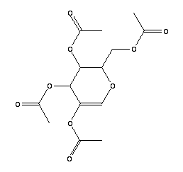[(2R,3R,4S)-4,5-二乙酰氧基-2-(乙酰氧基甲基)-3,4-二氫-2H-吡喃-3-基]乙酸酯結(jié)構(gòu)式_3366-47-0結(jié)構(gòu)式