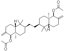 1,2-乙烷二基二[(1S,4aR,6S,8aR)-5,5,8A-三甲基-2-亞甲基十氫萘-1,6-二基]二乙酸酯結(jié)構(gòu)式_34434-99-6結(jié)構(gòu)式