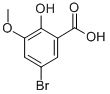 5-Bromo-2-hydroxy-3-methoxybenzoic acid Structure,35090-76-7Structure