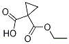 1-(乙氧羰基)環(huán)丙烷羧酸結構式_3697-66-3結構式