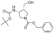 (3R,4r)-3-(boc-氨基)-1-cbz-4-(羥基甲基)吡咯烷結(jié)構(gòu)式_370881-64-4結(jié)構(gòu)式