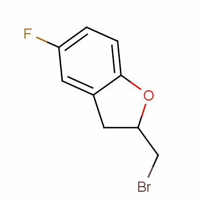 Benzofuran,2-(bromomethyl)-5-fluoro-2,3-dihydro-Structure,37603-11-5Structure Benzofuran,2-(bromomethyl)-5-fluoro-2,3-dihydro- Structure,37603-11-5Structure