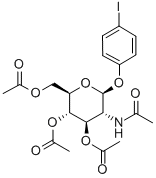 4-碘苯基 2-乙酰氨基-3,4,6-三-o-乙酰基-2-脫氧-b-d-吡喃葡萄糖苷結(jié)構(gòu)式_38229-75-3結(jié)構(gòu)式