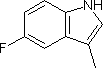 5-氟-3-甲基吲哚結(jié)構(gòu)式_392-13-2結(jié)構(gòu)式