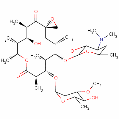 竹桃霉素結(jié)構式_3922-90-5結(jié)構式