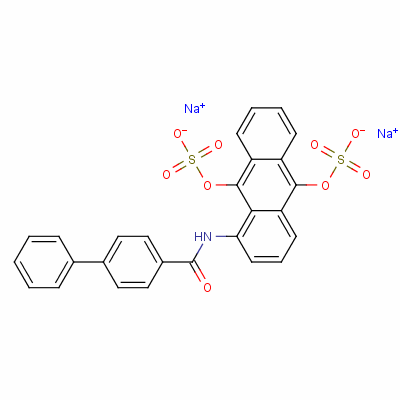 n-[9,10-雙(硫氧基)-1-蒽yl]-[1,1-聯(lián)苯]-4-羧酰胺結(jié)構(gòu)式_3956-62-5結(jié)構(gòu)式
