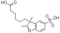 IN1S1C；3H-Indole-3-hexanoic acid, 2,3-dimethyl-5-sulfo- Structure,407627-51-4Structure