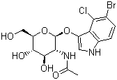 5-溴-4-氯-3-吲哚基-N-乙酰-beta-D-氨基葡萄糖苷結(jié)構(gòu)式_4264-82-8結(jié)構(gòu)式