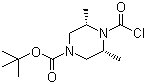 (3R,5s)-rel-4-(氯羰基)-3,5-二甲基-1-哌嗪羧酸叔丁酯結(jié)構(gòu)式_438050-53-4結(jié)構(gòu)式
