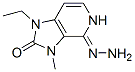 (9ci)-1-乙基-3,5-二氫-3-甲基-1H-咪唑并[4,5-c]吡啶-2,4-二酮 4-肼酮結(jié)構式_460739-76-8結(jié)構式