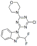 1-[4-氯-6-(4-嗎啡啉)-1,3,5-三雜-2-基]-2-(二氟甲基)-1H-苯并咪唑結(jié)構(gòu)式_475111-38-7結(jié)構(gòu)式