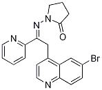 (Z)-1-(2-(6-溴喹啉-4-基)-1-(吡啶-2-基)亞乙基氨基)吡咯烷-2-酮結(jié)構(gòu)式_476473-40-2結(jié)構(gòu)式