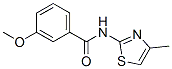 (9ci)-3-甲氧基-n-(4-甲基-2-噻唑)-苯甲酰胺結(jié)構(gòu)式_477516-34-0結(jié)構(gòu)式
