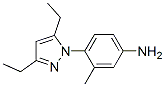 (9ci)-4-(3,5-二乙基-1H-吡唑-1-基)-3-甲基-苯胺結(jié)構(gòu)式_481068-97-7結(jié)構(gòu)式