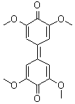 4-(3,5-二甲氧基-4-氧代-2,5-環(huán)己二烯-1-基)-2,6-二甲氧基-2,5-環(huán)己二烯-1-酮結(jié)構(gòu)式_493-74-3結(jié)構(gòu)式