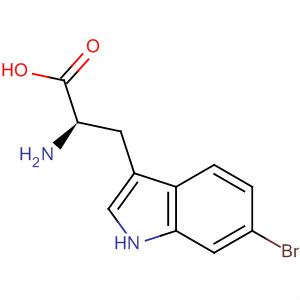 (R)-2-氨基-3-(6-溴-1H-吲哚-3-基)丙酸結(jié)構(gòu)式_496930-10-0結(jié)構(gòu)式