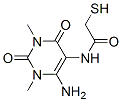 N-(6-氨基-1,2,3,4-四氫-1,3-二甲基-2,4-二氧代-5-嘧啶)-2-疏基-乙酰胺結構式_500311-81-9結構式